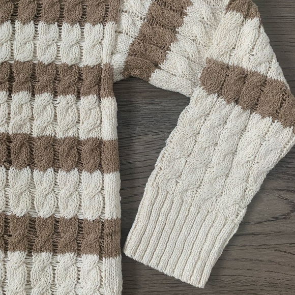 Anthropologie Pilcro Longline Stitch Sweater - Size M - Neutral - NWOT - Picture 6 of 10